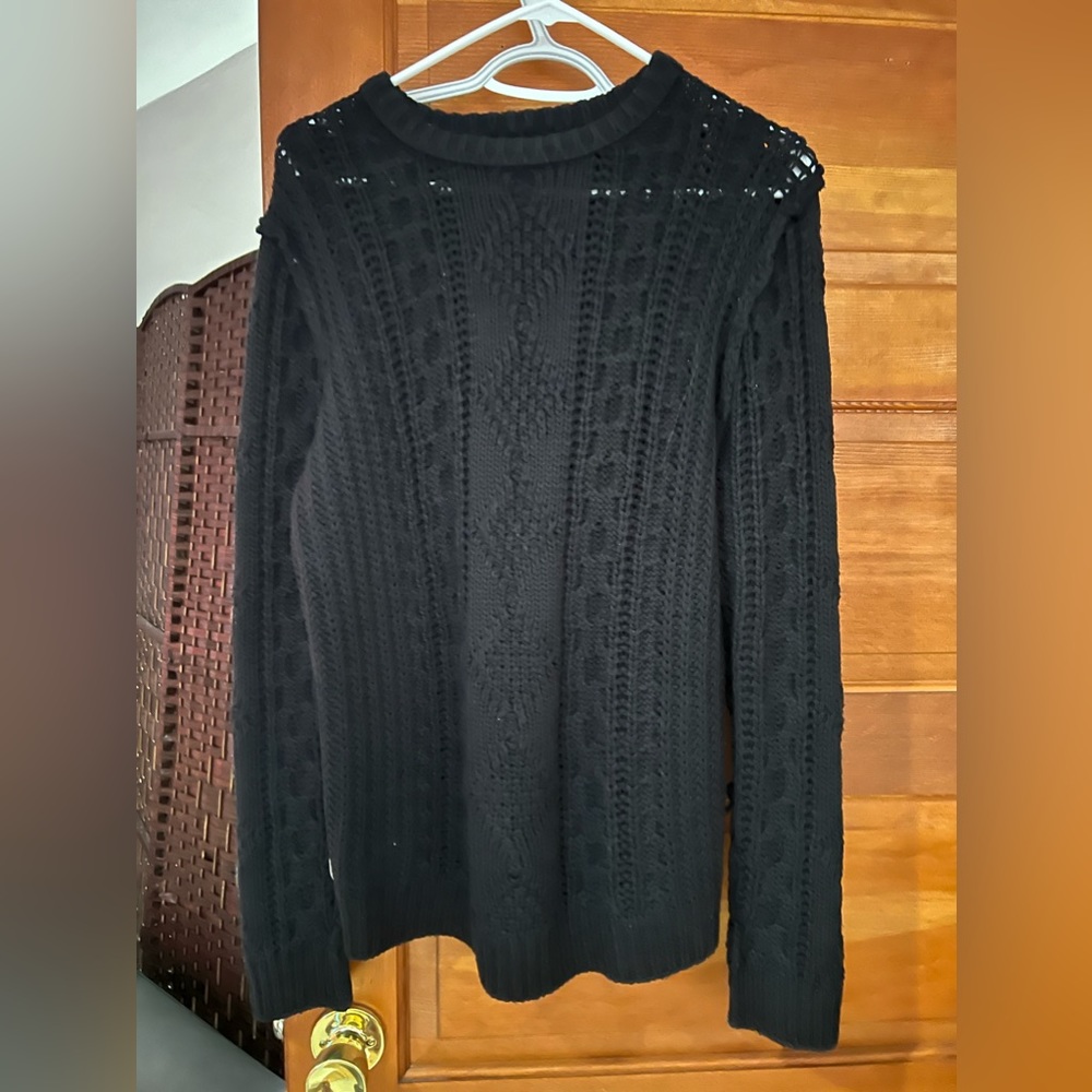black sweater